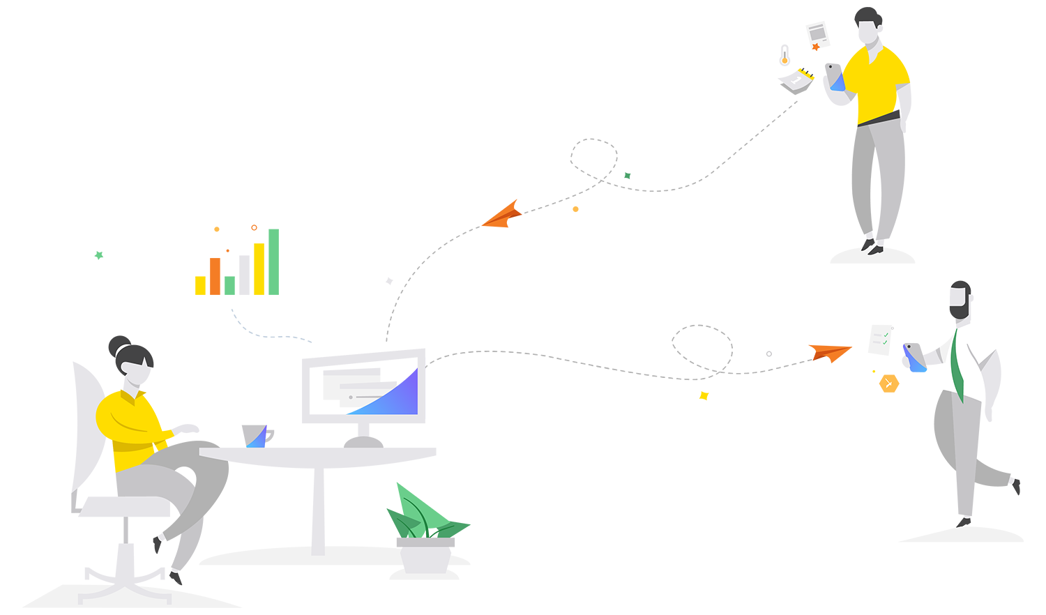 Task Management Illustration YOOBIC